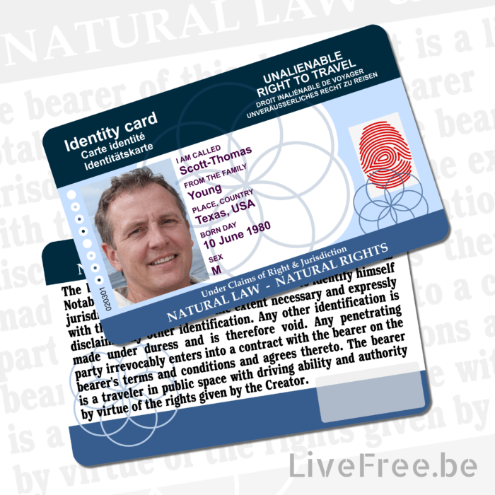 (new version) ID-card for the Living Man or Woman